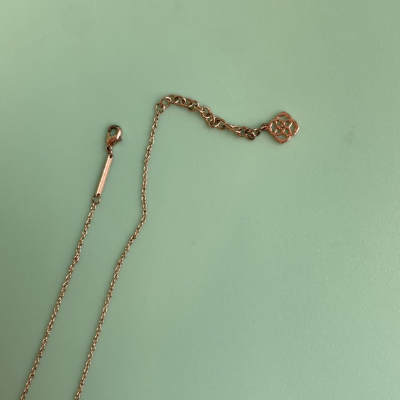 Kendra Scott Elisa Rose Gold Drusy Necklace - Picture 3 of 5